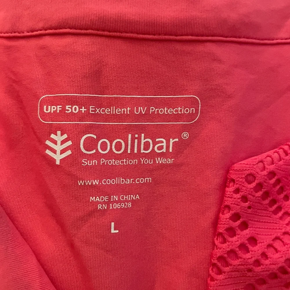 Women's Coolibar Swim Cover-Up - Pink - Size L - Picture 4 of 9